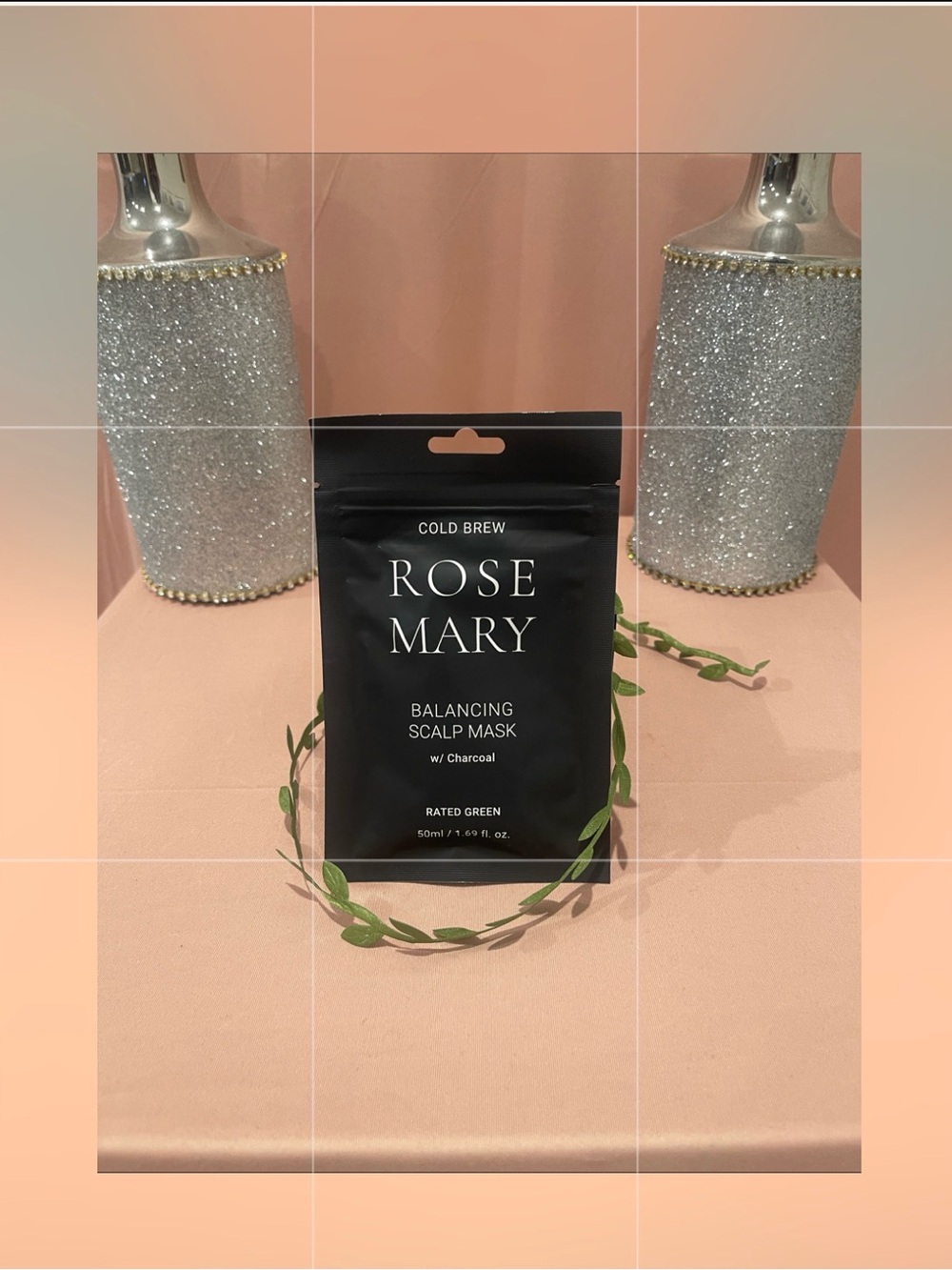 Rose Mary Balancing Scalp Mask with Charcoal — Black